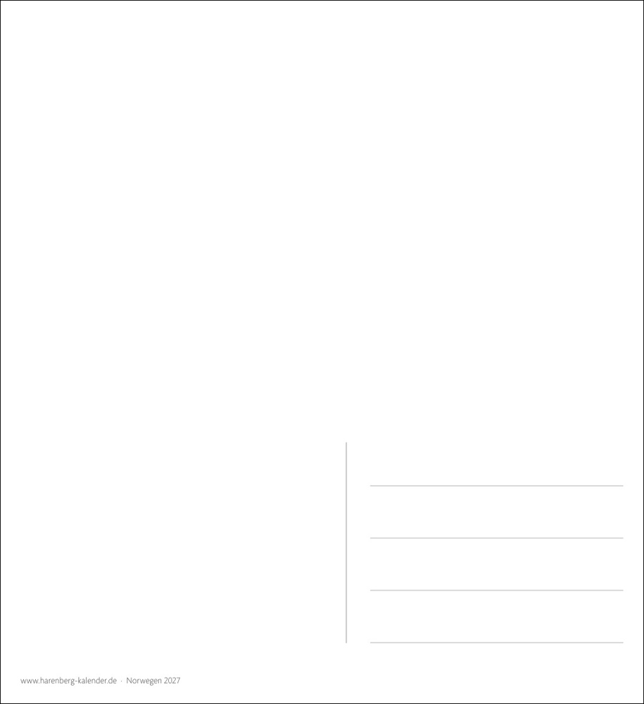 Norwegen Sehnsuchtskalender